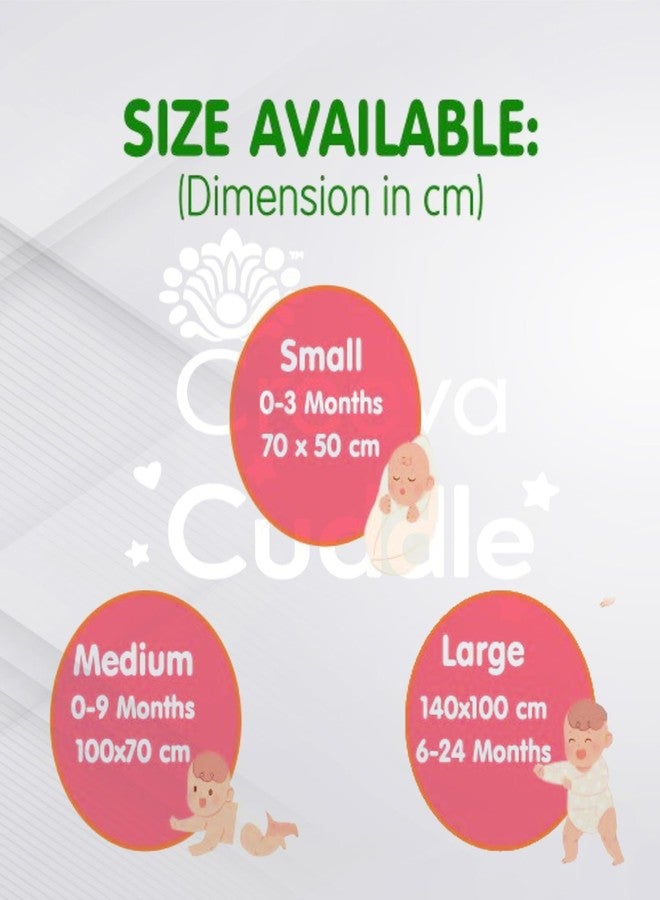 Creeva Cuddle Baby Bed Protector - Waterproof Fleece Dry Sheet, Soft & Washable Bed Mat (140 cm x 100 cm, Coral) - Image 4