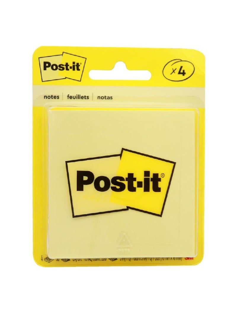 3M Post-it 5400 Standard Self Stick Notes Square3" X 3"200 Notes