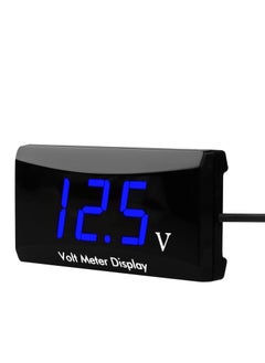 KASTWAVE 12V Car Digital Voltmeter Gauge, Battery Voltage Mete, Waterproof LED Display Motorcycle Voltmeter Power Energy Volt Meter Gauge for Trailer Camper Boat Marine Vehicle Caravan Car Battery Voltage  - Image 1