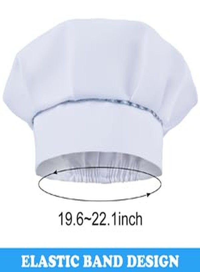 SUNLAND طقم مئزر وقبعة للأطفال من SUNLAND مئزر طباخ للأطفال للطهي والخبز والرسم أبيض (S: 3-6 سنوات) - Image 2