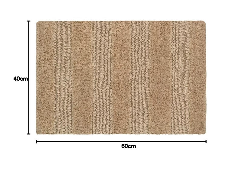 Freelance Azure Reversible Cotton Main Entrance Doormat, Home Bathroom Floor Door Mats, Bath Mat, 60 x 40 cm, Camel - Image 2