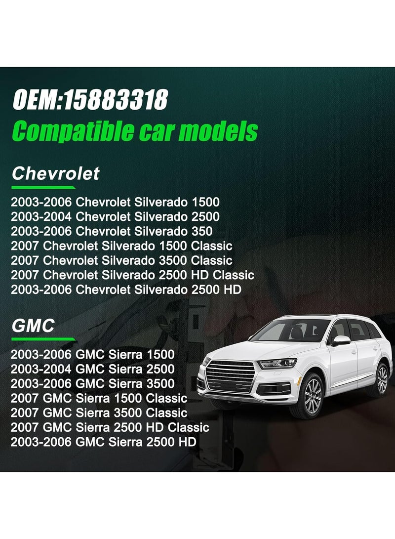 TLAXCA 15883318 Master Power Window Switch  Bezel Assembly for 2003-2007 Chevrolet Silverado 1500 2500 3500 HD Classic, GMC Sierra 1500 2500 3500 HD Classic Window Master Switch  Panel Assembly DWS-226 - Image 2