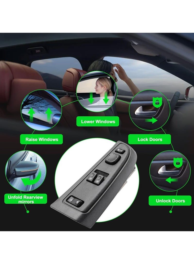 TLAXCA 15883318 Master Power Window Switch  Bezel Assembly for 2003-2007 Chevrolet Silverado 1500 2500 3500 HD Classic, GMC Sierra 1500 2500 3500 HD Classic Window Master Switch  Panel Assembly DWS-226 - Image 3