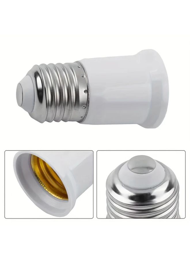 2pcs Heavy Duty E27 to E27 Extension Socket Adapter 85 265V Wide Voltage Lamp Connector - Image 4