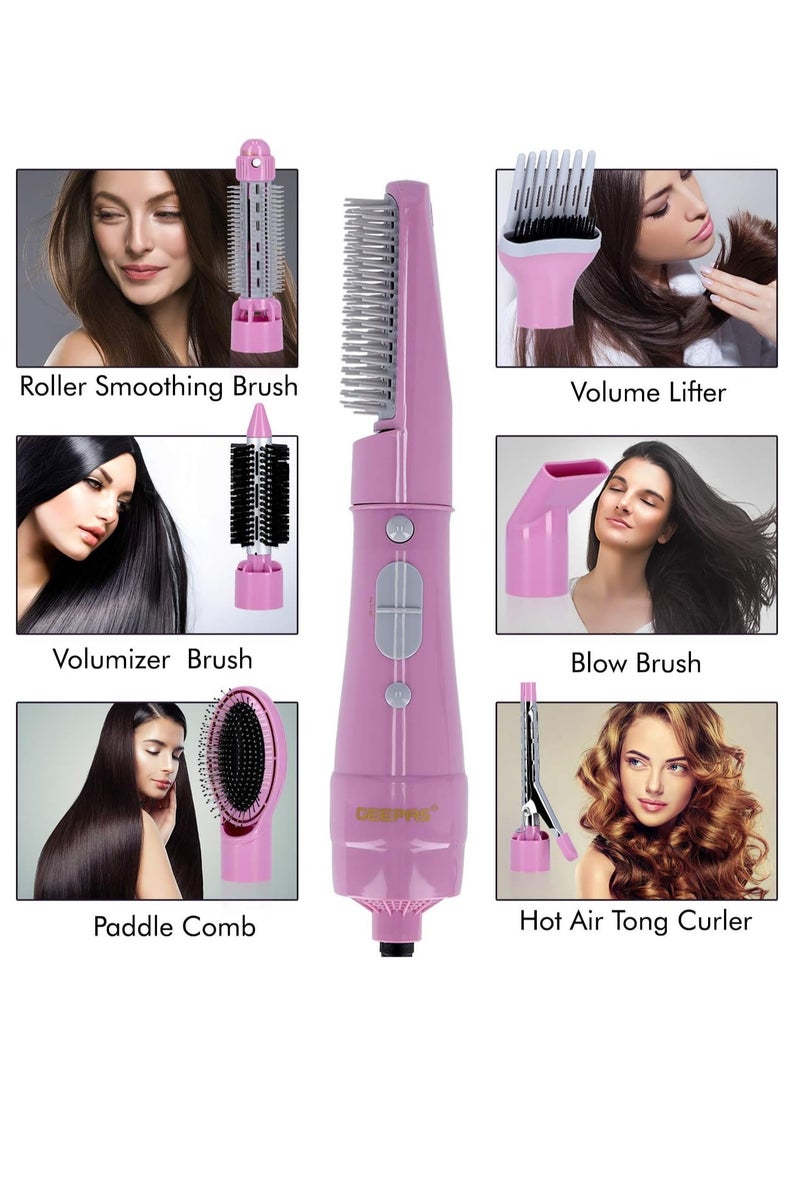 جيباس مصفف الشعر 8 في 1 من جيباس، مُفرّغ، مصفف ومُكثّف للشعر - الكل في واحد بقدرة 750 واط هو الحل المثالي لكل من يبحث عن جهاز شامل ومتكامل للحصول على إطلالات شعر متنوعة بسهولة وراحة GH731 - Image 5