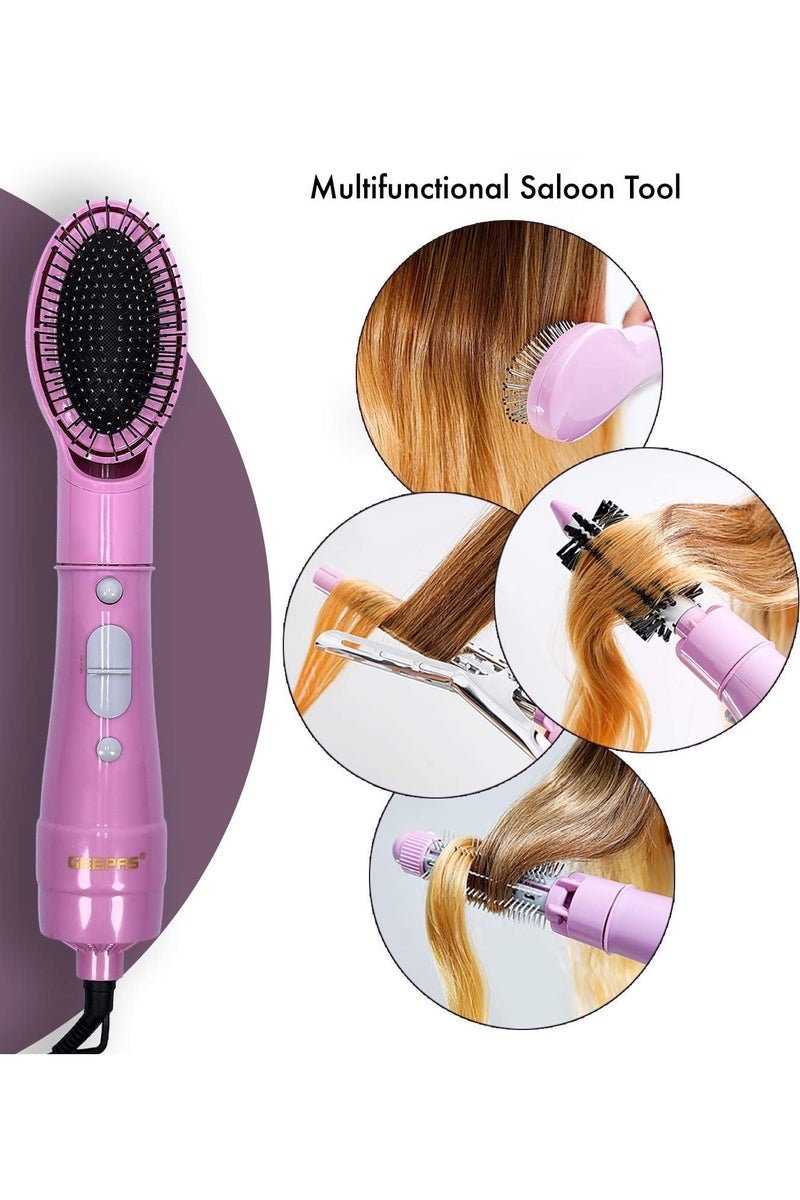جيباس مصفف الشعر 8 في 1 من جيباس، مُفرّغ، مصفف ومُكثّف للشعر - الكل في واحد بقدرة 750 واط هو الحل المثالي لكل من يبحث عن جهاز شامل ومتكامل للحصول على إطلالات شعر متنوعة بسهولة وراحة GH731 - Image 3