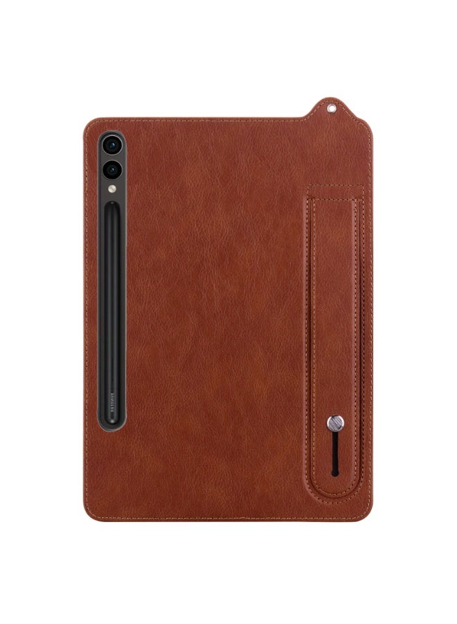 Case for Samsung Galaxy Tab S11 Ultra 14.6 inch, Flexible TPU + PU Leather Shockproof Back Cover for Galaxy Tab S11 Ultra Shell with Grip Strap - Image 3