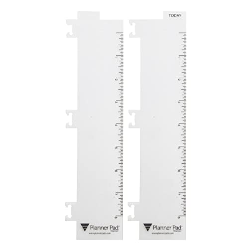 Planner Pad Spiral Bound Page Finder Combo Pack, Executive Size, Clear Vinyl, 2” x 10” - Image 5