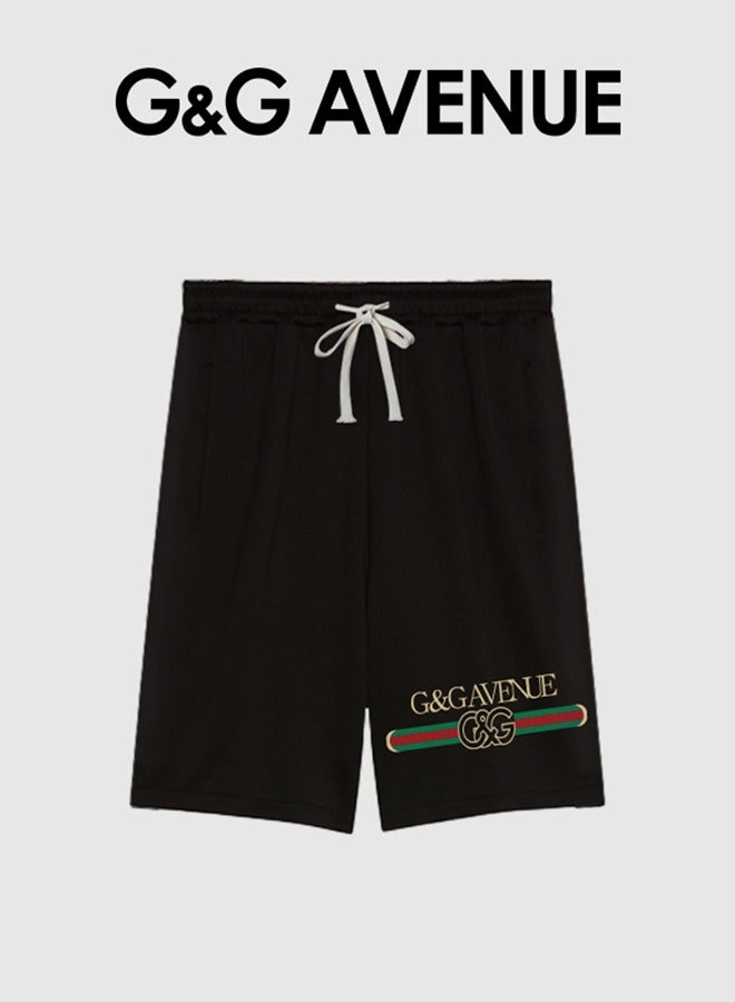 G&G AVENUE Men's summer sports shorts, men's sportswear running shorts, drawstring sports shorts for men, loose cotton sports shorts with pockets - Image 1