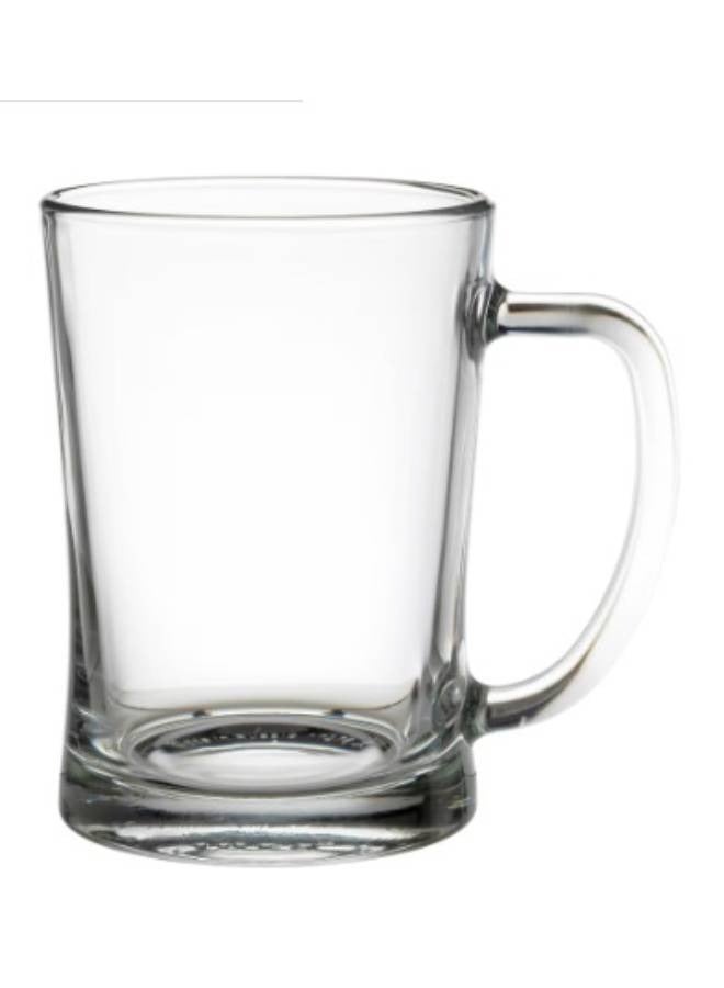 Large transparent glass cup for cold and hot drinks, one piece (600 ml) - Image 1