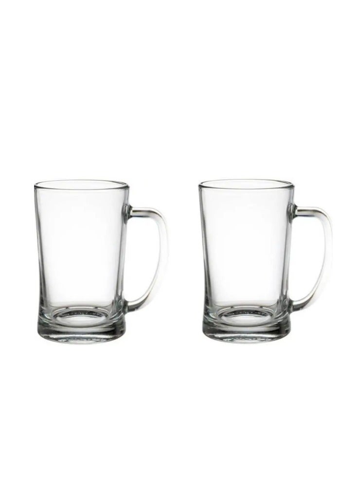 Large transparent glass cup for cold and hot drinks, one piece (600 ml) - Image 3