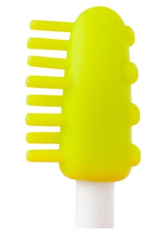Generic ROXY-KIDS FLOWER Toothbrush & Gum Massager Set for Babies – Soft & Safe TPE, BPA-Free, Suction Cup, Easy Grip, Oral Care from 4 Months, Green  - Image 5