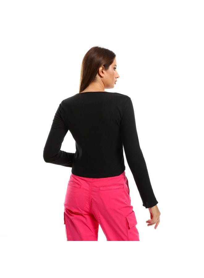 Cocktail 2607-basic top-black - Image 3