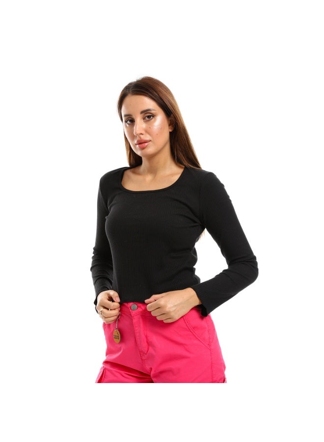 Cocktail 2607-basic top-black - Image 2