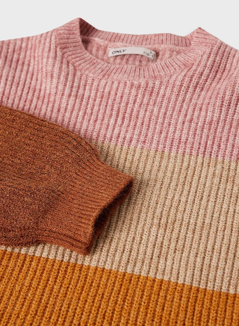 ONLY Kids Color Block Sweater