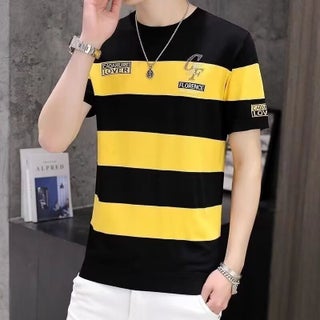 Ultra-thin Cool Breathable Short-sleeved T-shirt Summer Mens Young and Middle-aged Letters Round Neck Casual Half-sleeved T-shirt Yellow - pzsku/ZE0073C7A4C65F3AC708CZ/45/1746232311/75e438ac-d497-49d9-8891-2683e5e47da9