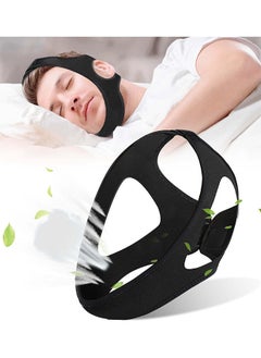 Ant Breathable Anti Snoring Chin Strap, Correction of Open Mouth Respiratory Resistance to Snoring Strap, Keep Mouth Closed While Sleeping for Men and Women  - Image 1