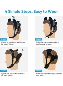 Ant Breathable Anti Snoring Chin Strap, Correction of Open Mouth Respiratory Resistance to Snoring Strap, Keep Mouth Closed While Sleeping for Men and Women  - Image 4