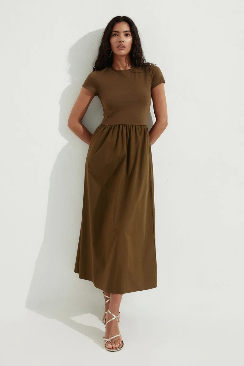 H&M Short-sleeved maxi dress