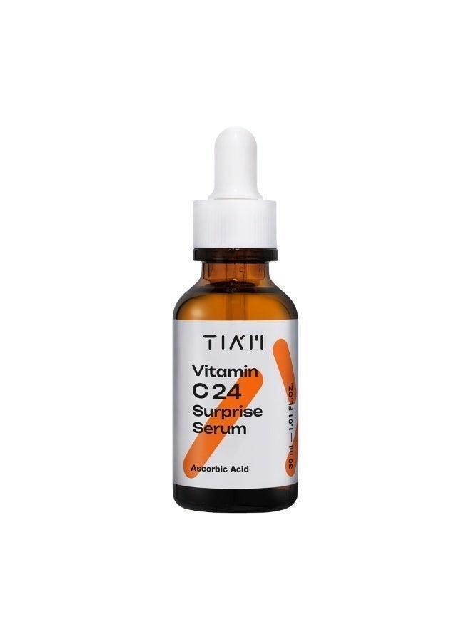 TIA'M Vitamin C 24 Brightening Face Serum for Dark Spots, Hyperpigmentation and Skin Tone Evening With Pure Ascorbic Acid and Collagen Boost - 30 ml - Image 1