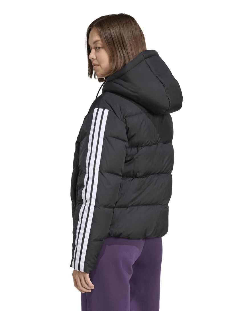 Adidas Essentials Climawarm 3 Stripes Puffer Down Hooded Jackets - Image 2