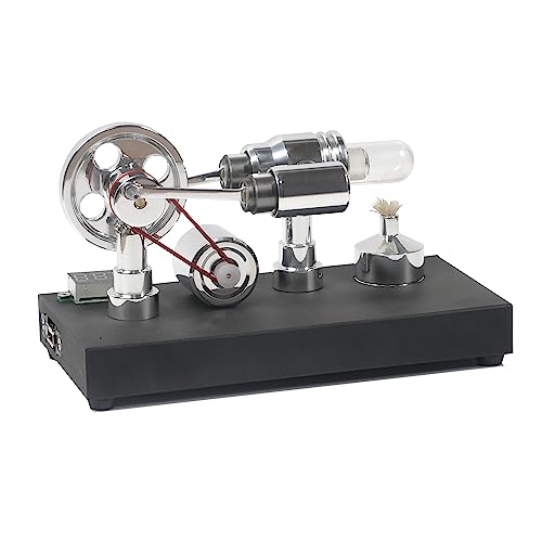 Sunnytech Hot Air Stirling Engine Motor Electricity Generator Educational Colorful LED SC SC011 - Image 5