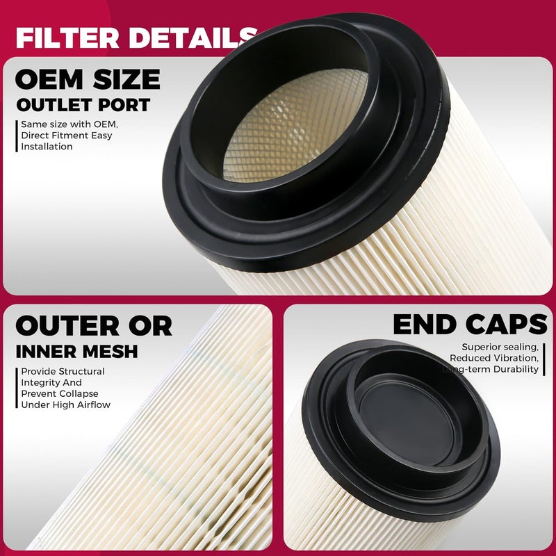 OLIFANT 3Pcs Air Filter For Polaris Sportsman 500 570 850 335 400 450 550 600 700 800 1000 XP/Scrambler 500 850 1000 XP Magnum Trail Blazer Boss Diesel Air intake 7080595 7082101 - Image 5