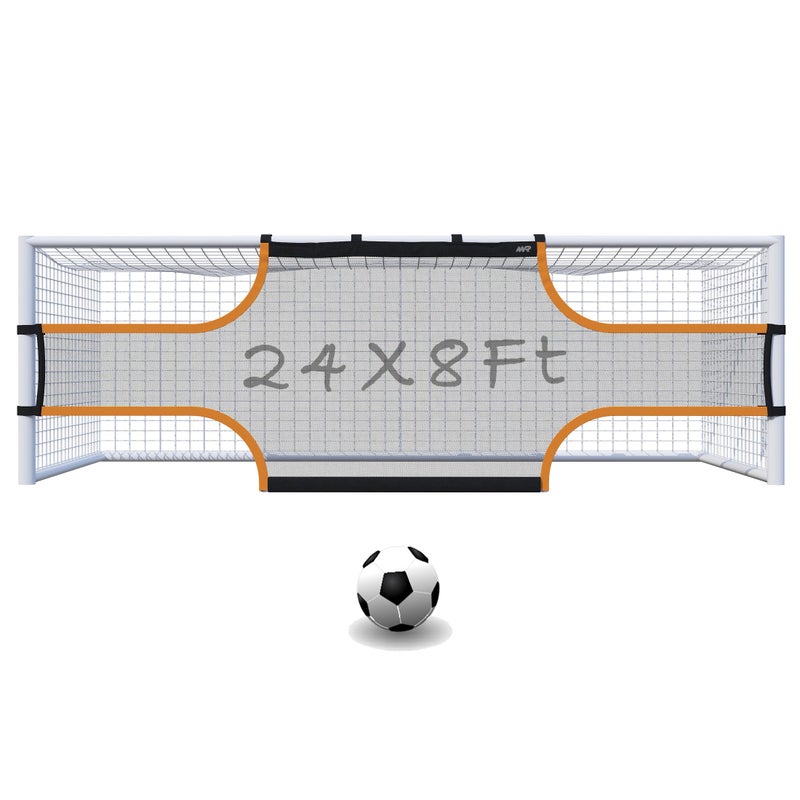 MR. MR Soccer Goal Target Sheet 24x8 11 Players Field Net Professional Shooting Practice Aid - Image 2