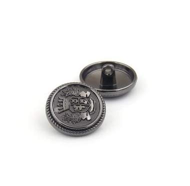 Chris.W 14 Pieces Antique Metal Blazer Buttons Set for Suits, Sport Coat, Uniform, Jackets, 6 Pieces 20mm and 8 Pieces 15mm, Shank Style(Gun Black) - Image 2