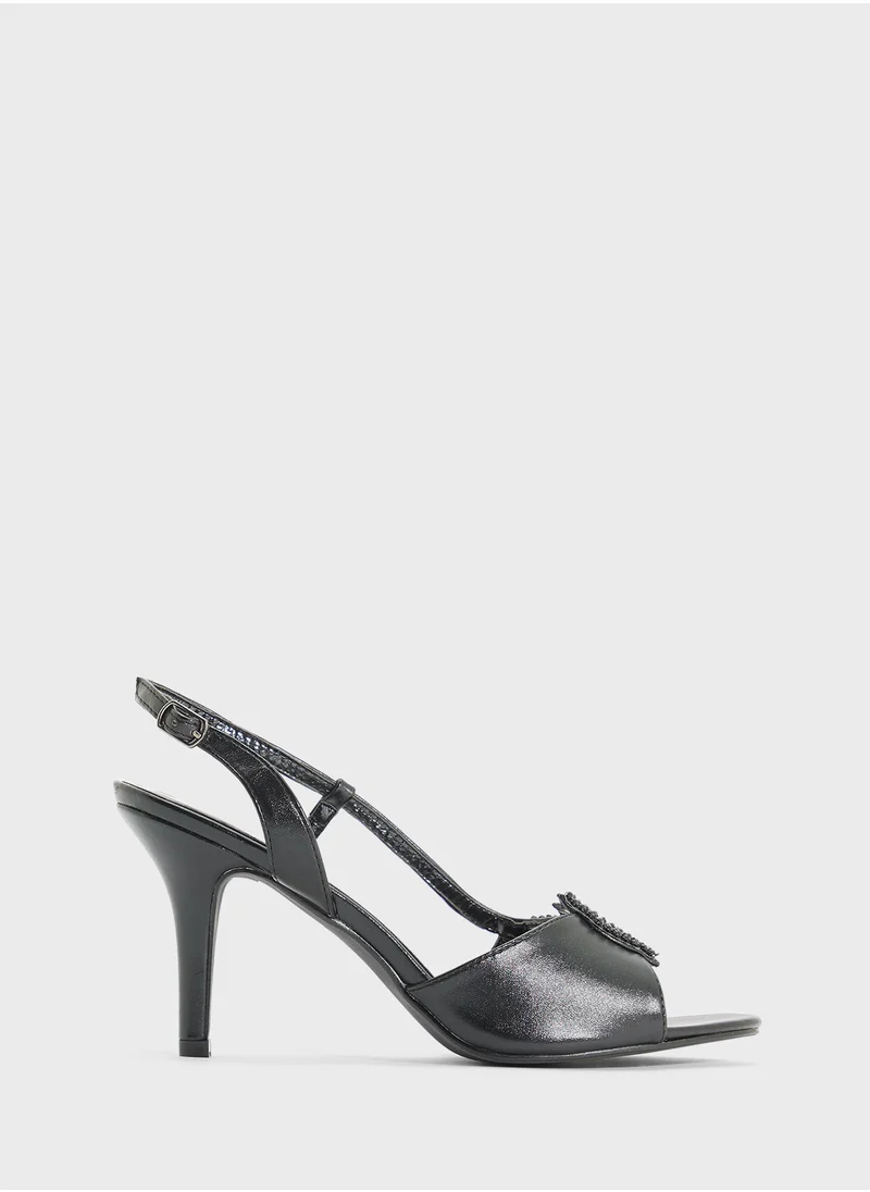 ايلا Woven Sling-Back Heeled Sandal