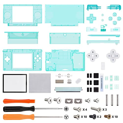 eXtremeRate Emerald Green Replacement Full Housing Shell for Nintendo DS Lite Custom Handheld Console Case Cover with Buttons Screen Lens for Nintendo DS Lite NDSL Console NOT Included - Image 3
