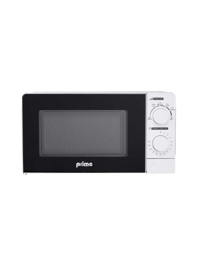 Prime Microwave Manual 20L 1100W 6 Power Levels white - Image 1