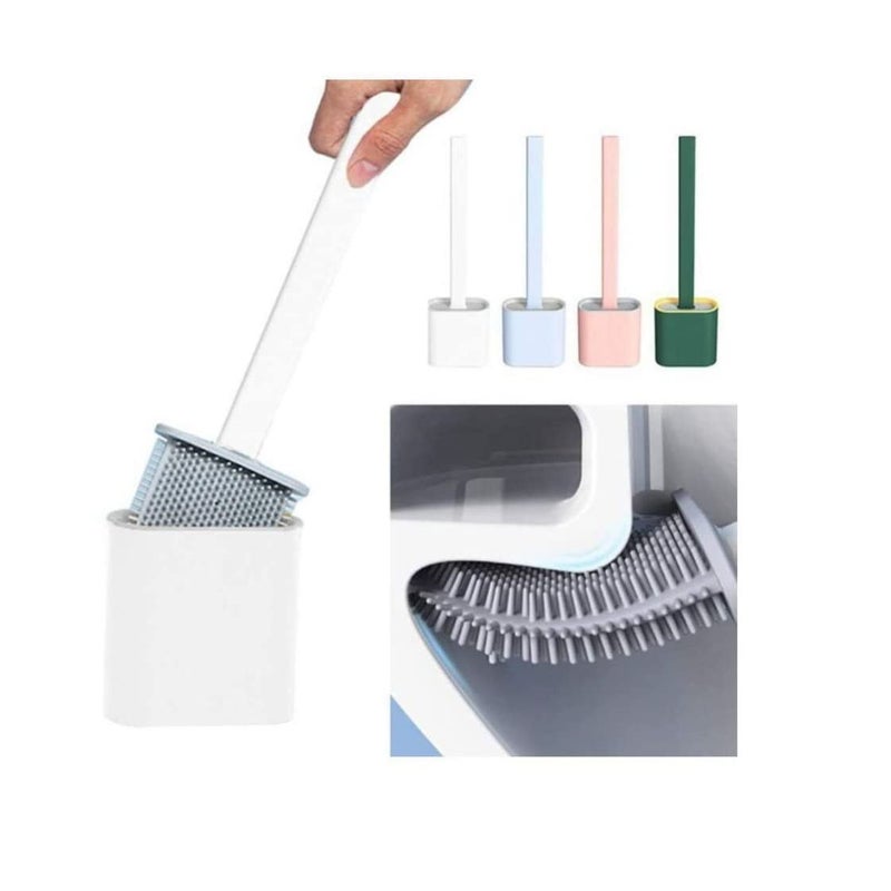 Winberg Winberg Toilet Cleaning Brush Silicon Brush Comes with Hanging Sticker Holder brush001