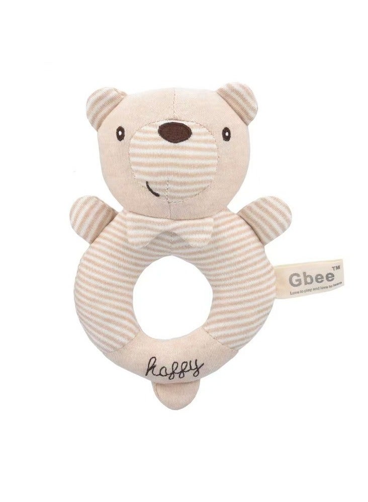 جبيه بيبي القطن العضوي هزاز عصا للأطفال حديثي الولادة مهدئا دمية طفل 0-2-year-old يد طفل لعبة هزاز الجرس - Image 4