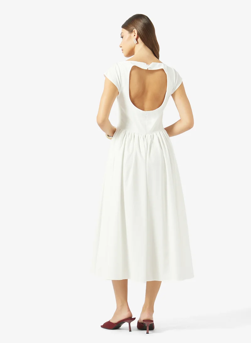 ايلا A-line Dress With Ruched Waistline