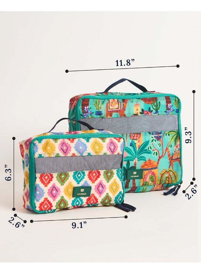 Chumbak Vacay Travel Organizer Set - Set of 2, Jaipurscape  - Image 5