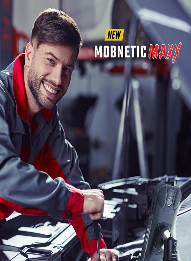 Mob Armor MobNetic Maxx - Magnetic Phone Holder for Car, USA Assembled Car Phone Mount, Supports iPhone & Android, Christmas, White Elephant for Men, Dad, Boyfriend, Husband - Black - Image 3