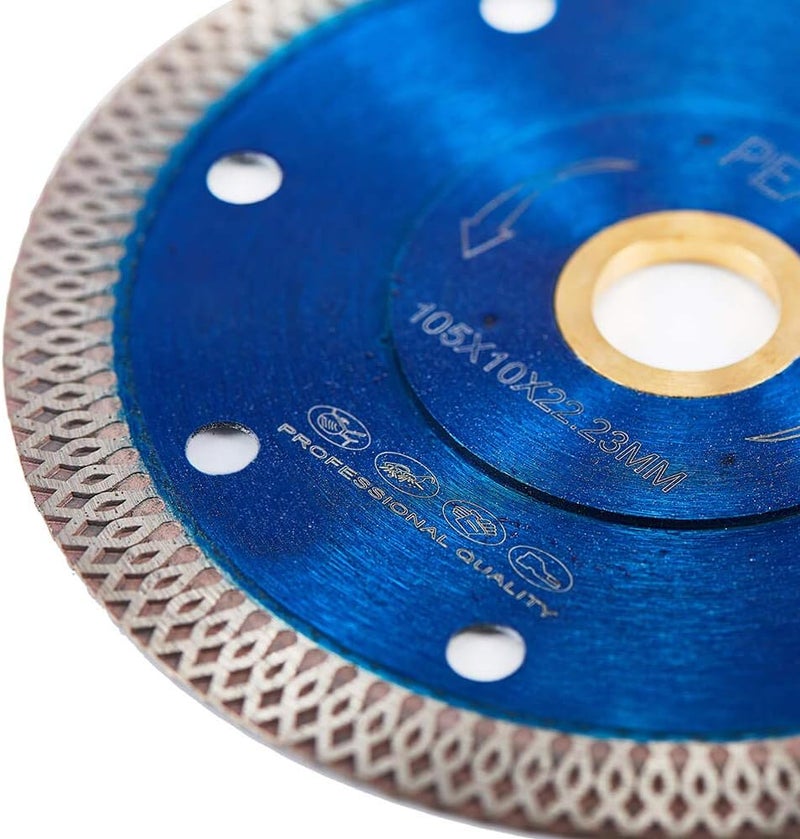 PEAKIT Supper Thin Tile Blade 4 Inch 5 Pack Diamond Porcelain Saw Blade Ceramic Cutting Disc Wheel for Angle Grinder - Image 5