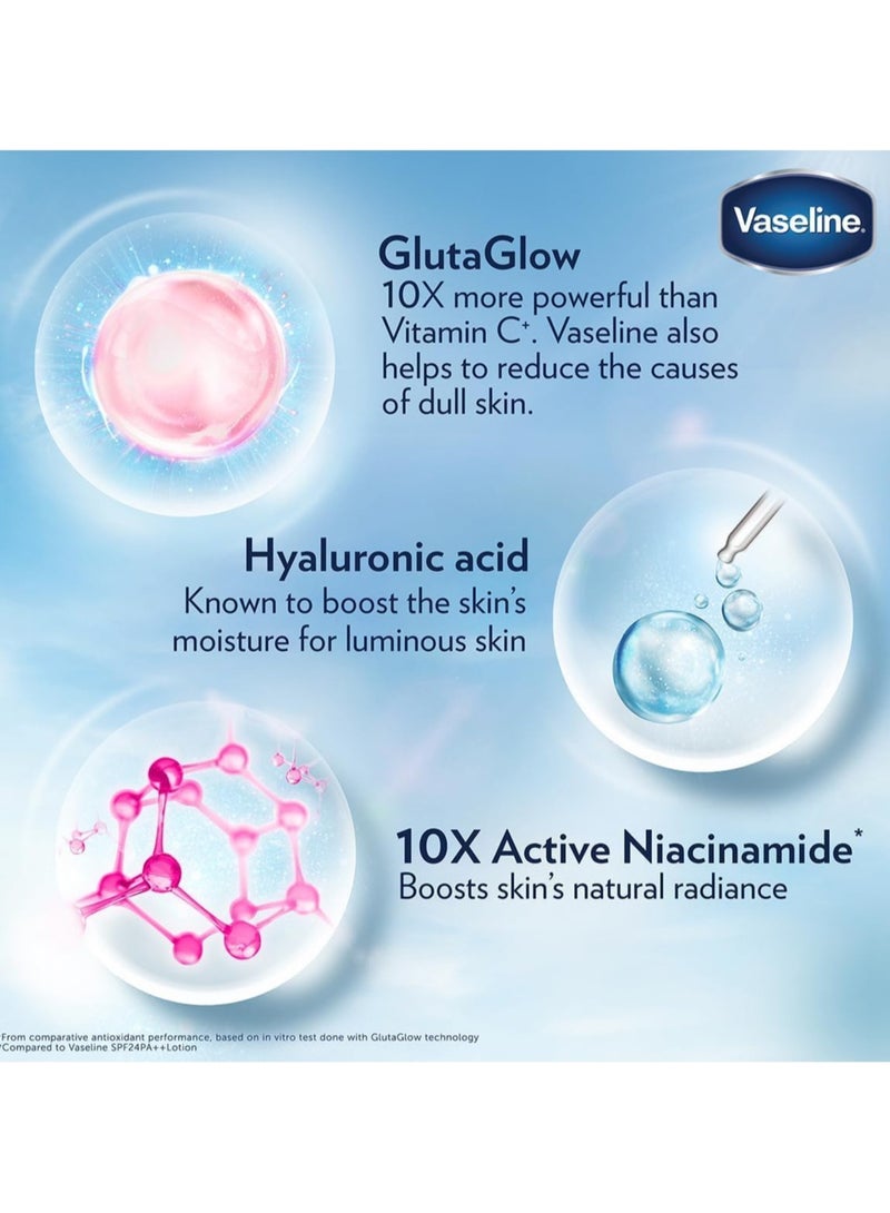 Vaseline Essential Even Tone Smooth Radiance Gluta-Hya Serum Burst Lotion 10X More Powerful than Vitamin C - 200ml - Image 4