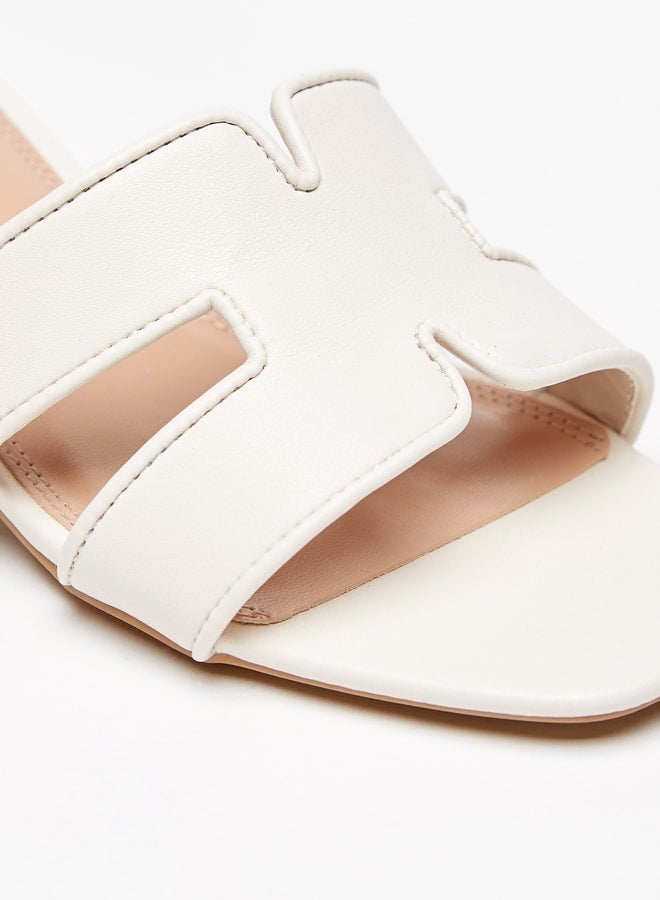 سيليست صنادل نسائية انزلاقية بكعب عريض وملمس بارز - Image 5