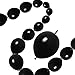 JINUPHION 100 Pcs Quick Link Balloons Black 10 inch Latex Linking Balloons for Balloon WallArchesChains Birthday Party Wedding Anniversary Graduation Arch Party Decor black - Image 2