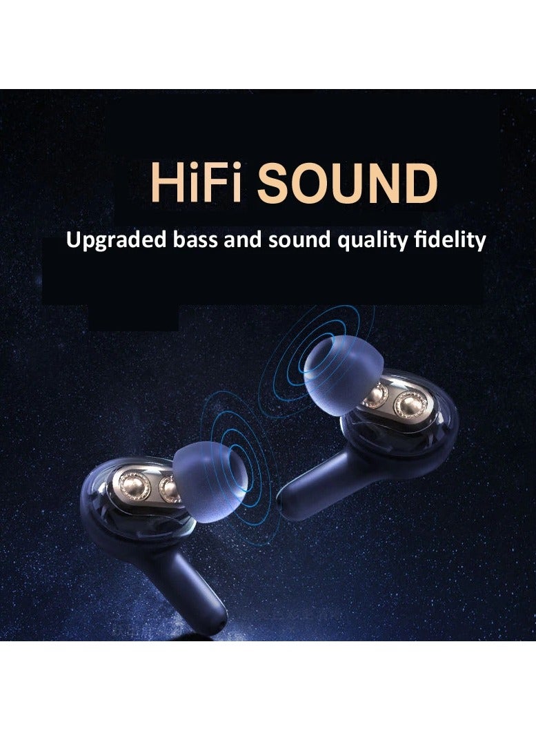 JBLTM 4 Speakers Wireless Earphones Surround Stereo Bluetooth Headset Touch Earbuds Headphones Handsfree Led Display Sports Headphones for TV Smart Phone Laptop Computer Sports  - Image 3