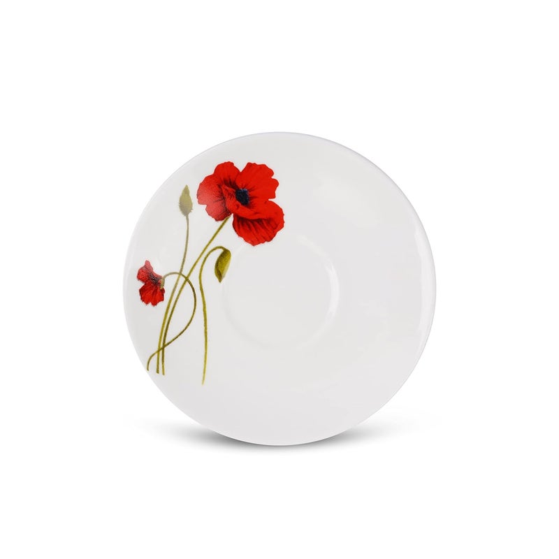 Dandy lines England by DATA Dandy Lines Lara Red Poppy Cups and Saucers 50012 Pack of 12 - Image 5