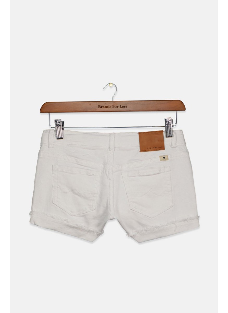 LUCKY BRAND - Kids Girl Riley Denim Short, White - Image 1
