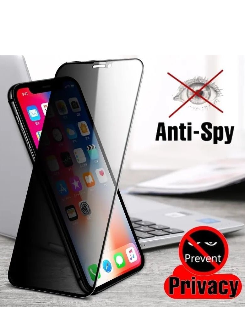 Generic - iphone X / XS / iphone 11 Pro Glass privacy screen Protector Tempered Glass - Image 1