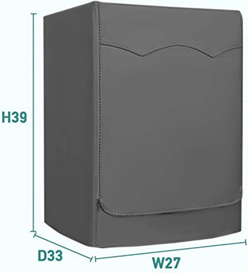 STARTWO Covolo Washer/Dryer Cover,Washer and Dryer Covers，Washine Machine Cover for Waterproof and Dustproof Thickening Front-Loading Machine W27 D33 H39 in (Gray) - Image 2