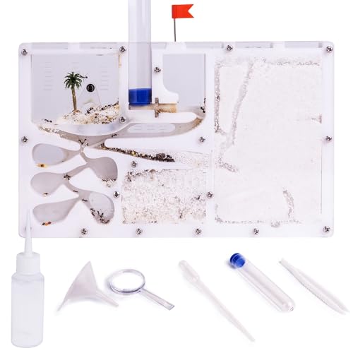 DigNew Ant Farming CastleHabitat Science Learning KitFarms for Live AntsStudy of EcosystemBehavior of Ant Colony Explore The World at Home School Live Ants NOT Included White - Image 1