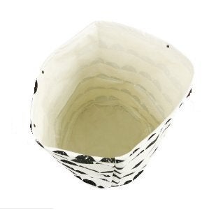 Homies International,Multipurpose European Style Round Shape Printed Foldable Open Laundry Storage Basket With Handle For Easy Carry.Size:L,White - Image 5