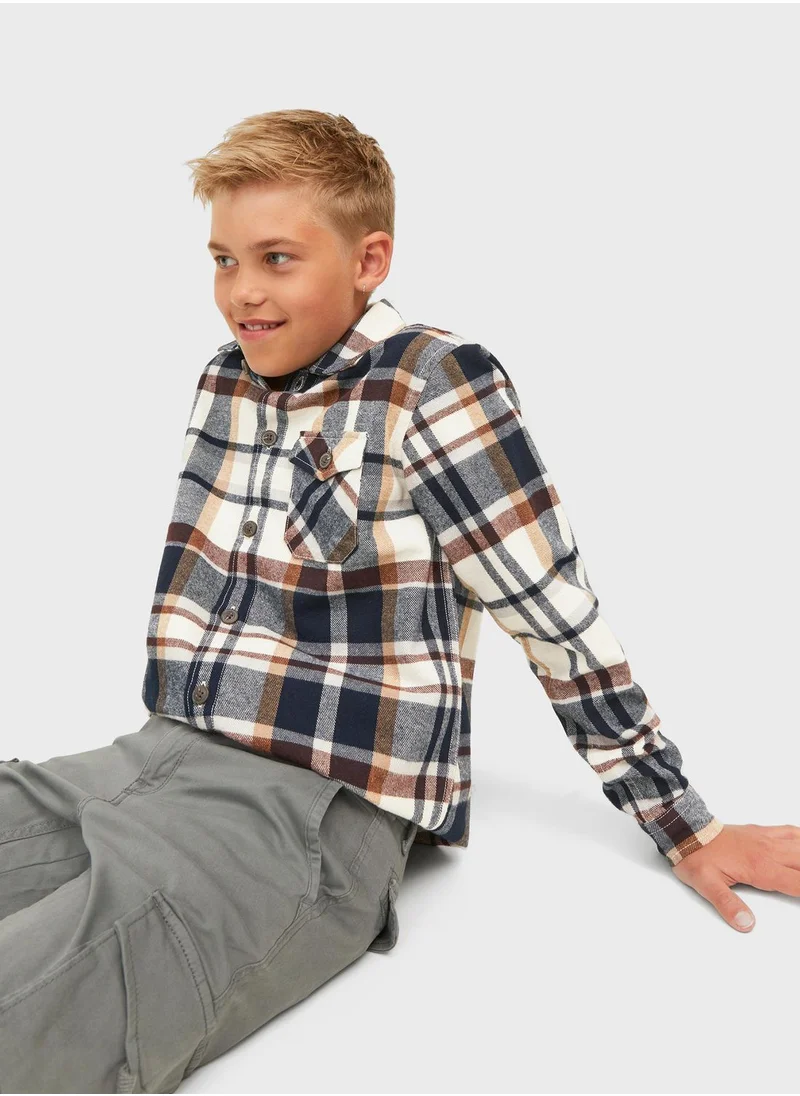Jack & Jones Junior Youth Checked Shirt