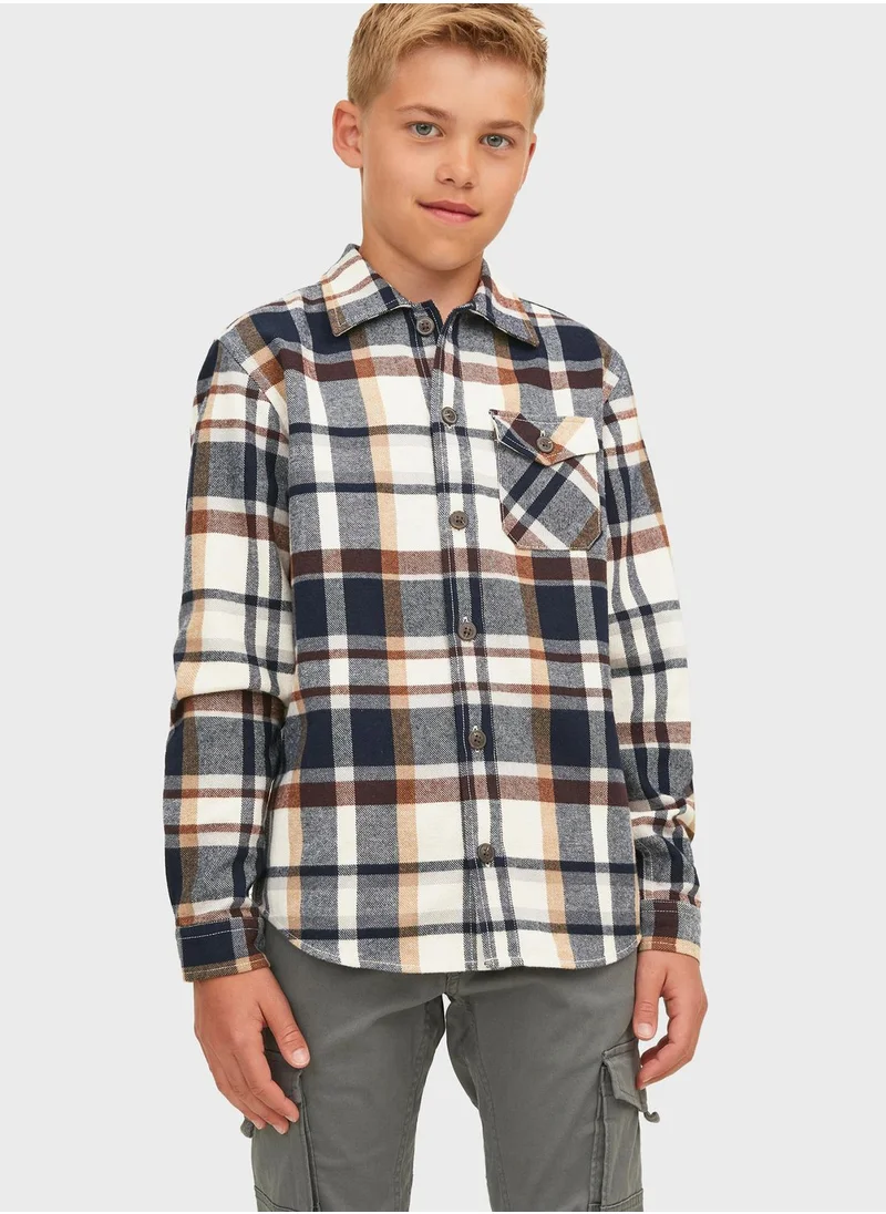 Jack & Jones Junior Youth Checked Shirt